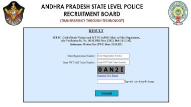 AP Police Constable Results 2023: Andhra Pradesh Police Recruitment Board Releases Preliminary Written Test Result at slprb.ap.gov.in; Know Steps To Download